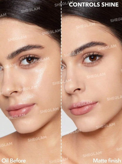 SHEGLAM Matte Fresh Setting Spray Ultra Matte Liquid-To-Powder Long Lasting Makeup Locking Spray Oil-Control