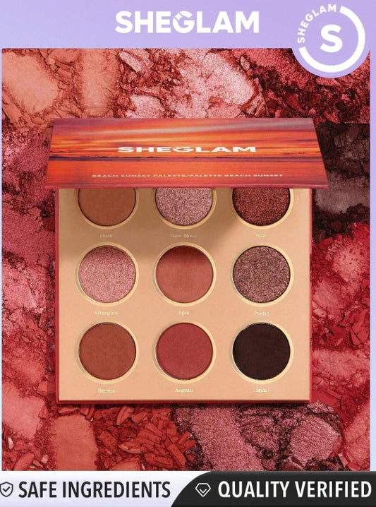 SHEGLAM Beach Sunset Palette 9-Color Shimmer Matte Shadow