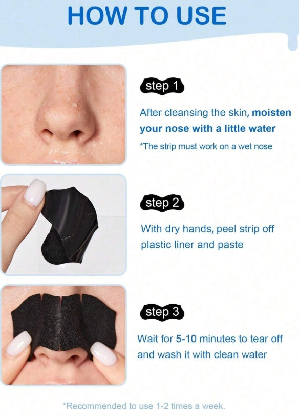 SlowSunday Blackhead Remover Nose Strips, Deep Cleanse and Refresh Your Skin, For Blackhead Removal