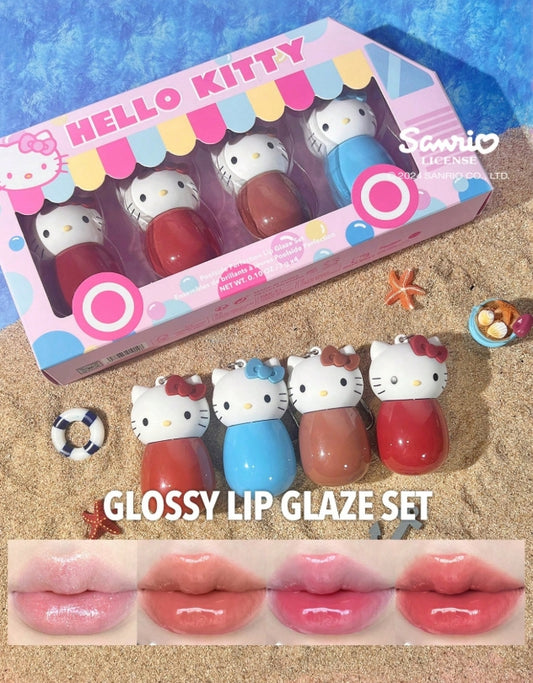 Hello Kitty｜SHEGLAM Poolside Perfection Lip Glaze Set 4-Colors