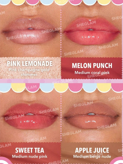 Hello Kitty｜SHEGLAM Poolside Perfection Lip Glaze Set 4-Colors