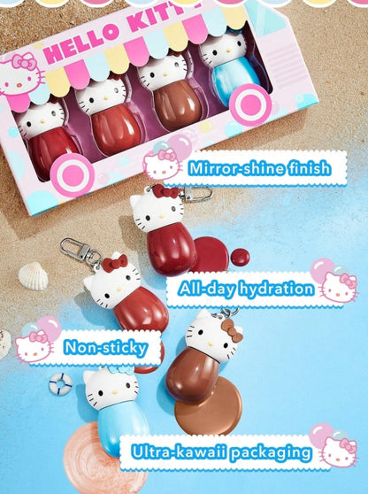 Hello Kitty｜SHEGLAM Poolside Perfection Lip Glaze Set 4-Colors