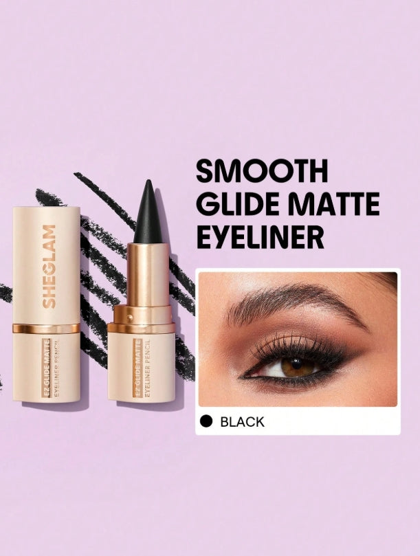 SHEGLAM Ez Glide Matte Eyeliner Pencil Highly Pigmented Black Smoky Eyes Matte Eyeliner