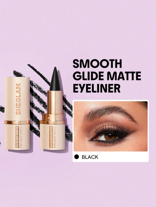 SHEGLAM Ez Glide Matte Eyeliner Pencil Highly Pigmented Black Smoky Eyes Matte Eyeliner