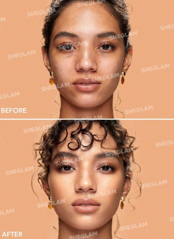 SHEGLAM Full Coverage Foundation Balm-Acorn Long Lasting Full Cover Poreless Flawless Non-Fading Oil
