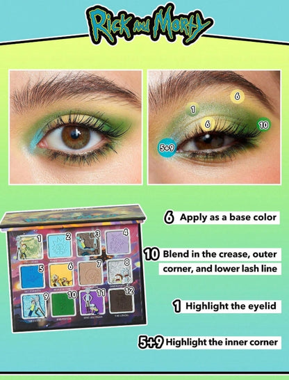 Rick and Morty X SHEGLAM The Meaning(Lessness) Of Life Palette 12-Color