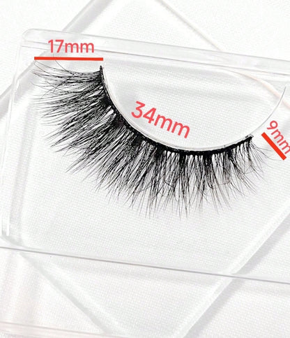7 Paires De Faux Cils 3d Vison Cils Moelleux Dramatique