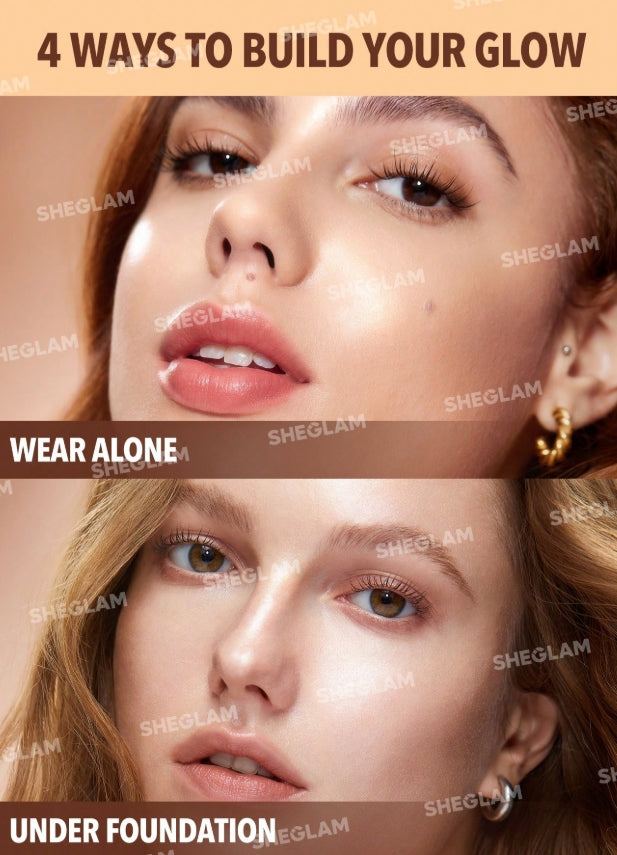 SHEGLAM MéLangeur éClat Sunburst-Correcteur Doré Moyen Chaud Base Hydratante éClaircissante Base