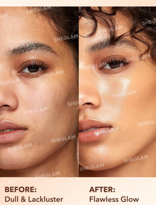 SHEGLAM MéLangeur éClat Sunburst-Correcteur Doré Moyen Chaud Base Hydratante éClaircissante Base