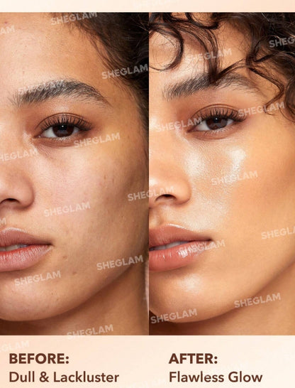 SHEGLAM MéLangeur éClat Sunburst-Correcteur Doré Moyen Chaud Base Hydratante éClaircissante Base