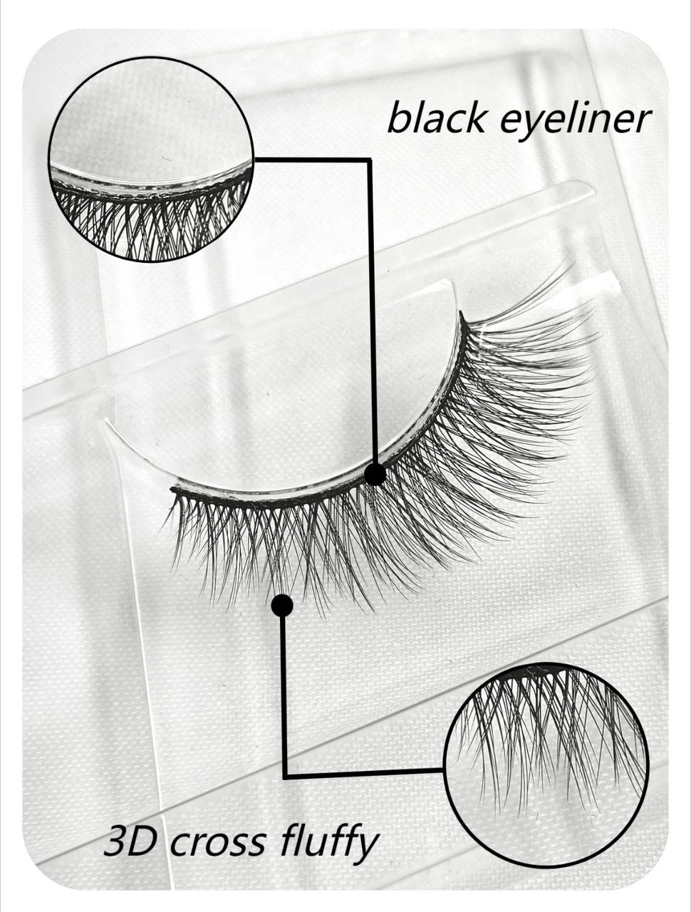 10 Pairs Cartoon Eyelashes, Full Eye Extension,