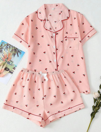 Cherry Printed Sweet "PJ"