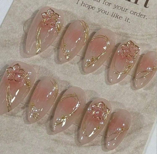 10 Pcs Handmade Press On Nails