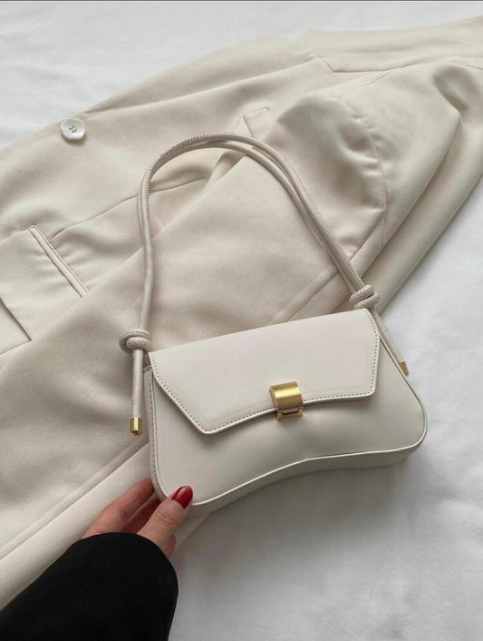 Lightweight Casual white flap bag