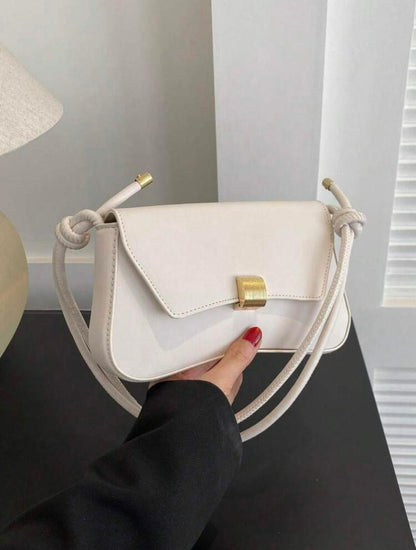 Lightweight Casual white flap bag