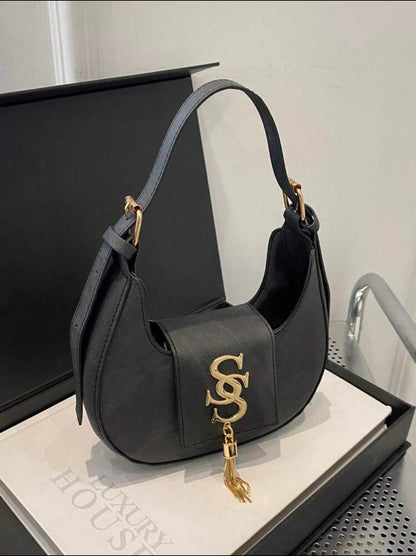 Crescent Shape Embroidered