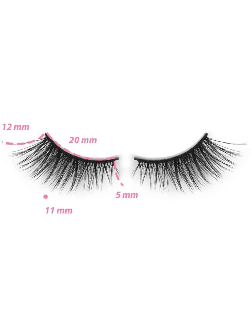 7 Pairs Of Criss-Cross Curled False Eyelashes Makeup Products