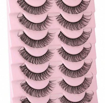 10 Pairs Manga Lashes Faux Mink Eyelashes
