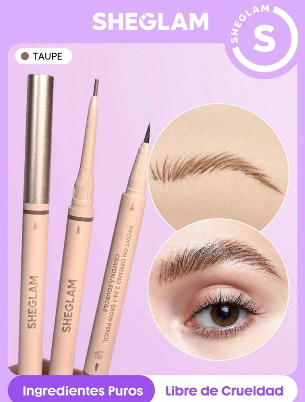 SHEGLAM Crayon à Sourcils 2 En 1 Brows On Demand