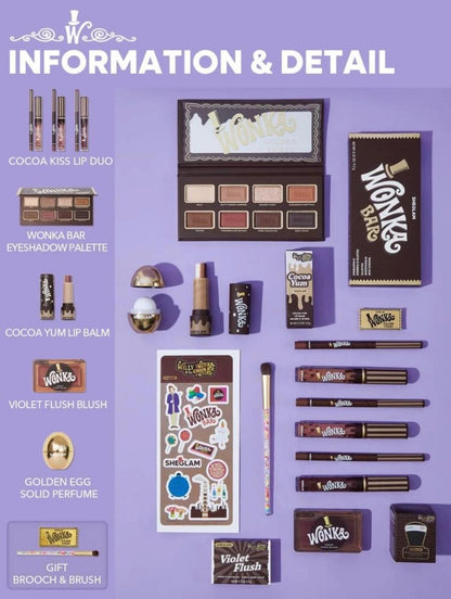 Willy wonka | SHEGLAM Coffret De Maquillage Marron De La Collection ComplèTe