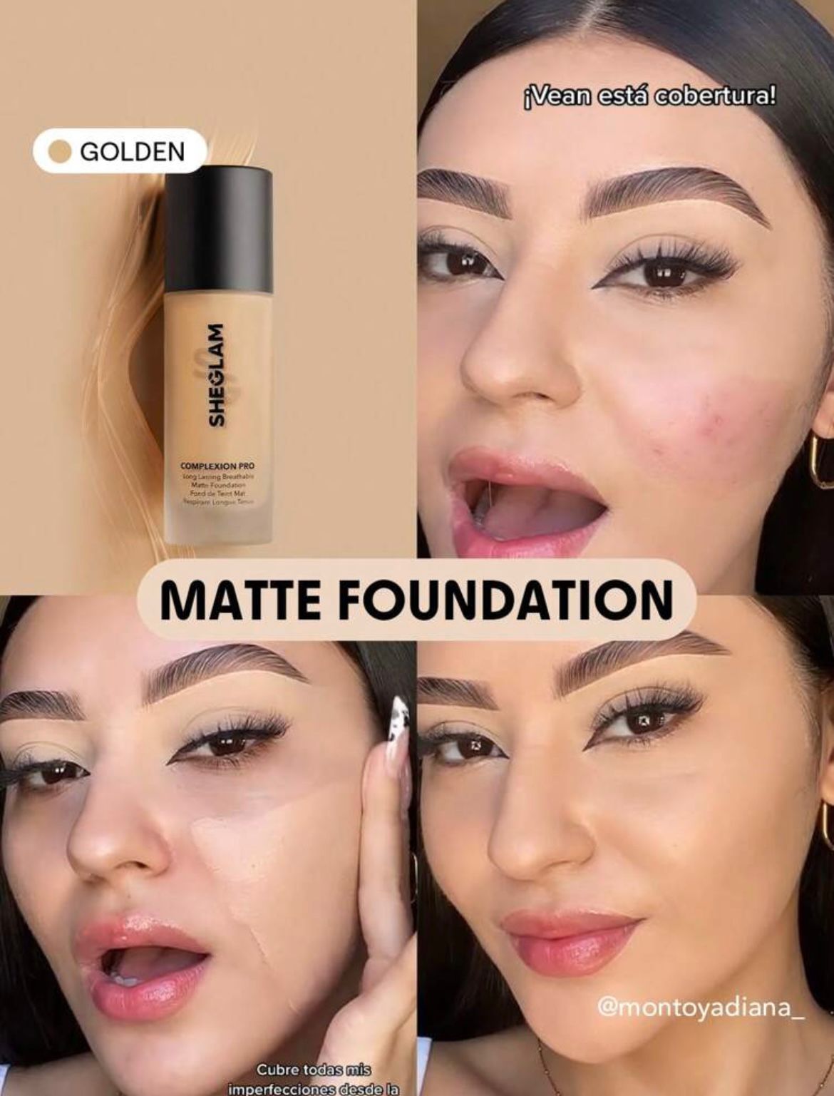 SHEGLAM Fond De Teint Mat Respirant Longue Tenue Complexion Pro-