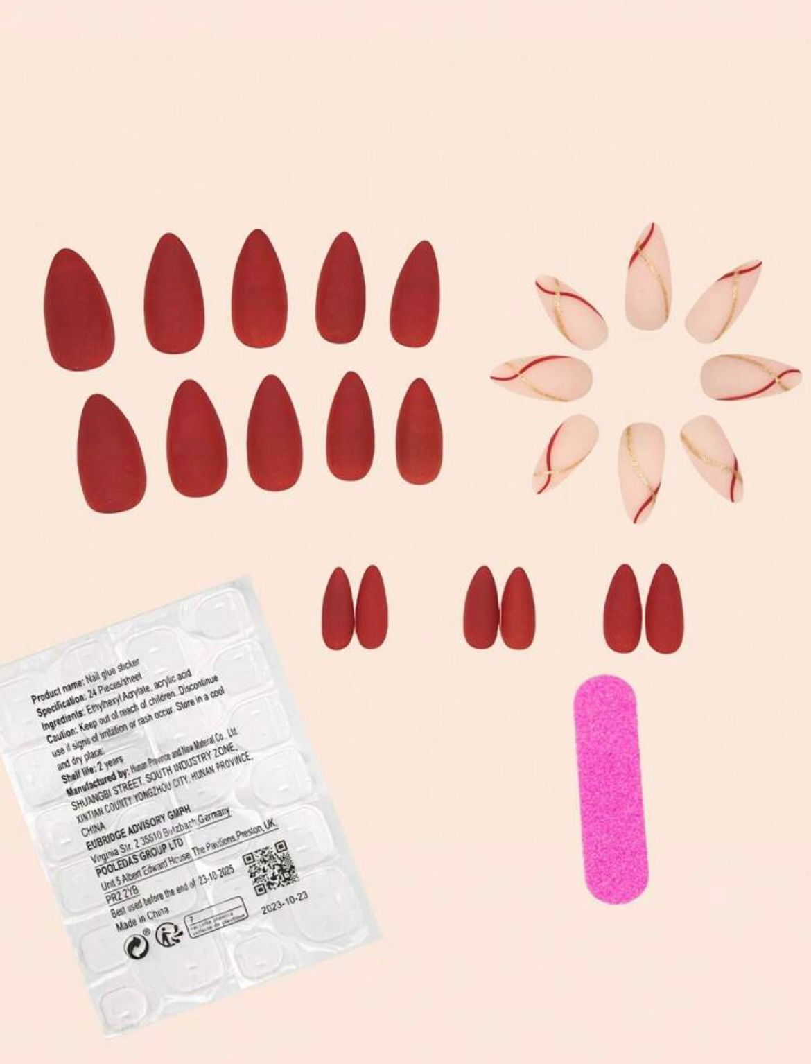 24Pcs Almond Nails