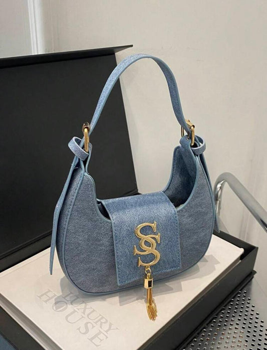 Crescent Shape Embroidered