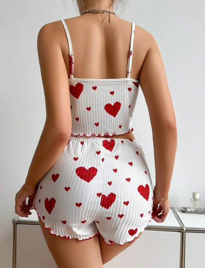 Top and short set PJ