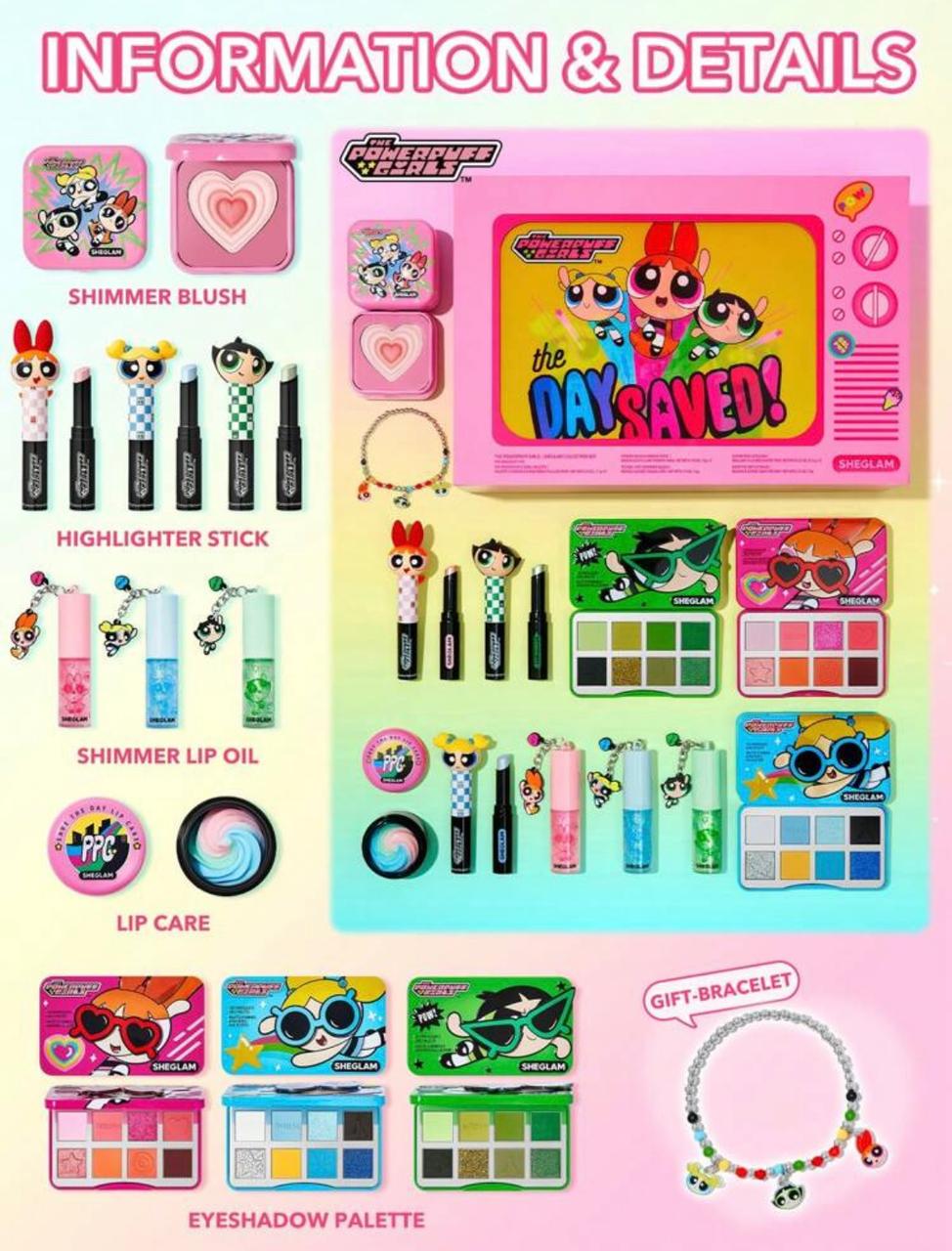 The Powerpuff Girls X SHEGLAM Coffret Cadeau